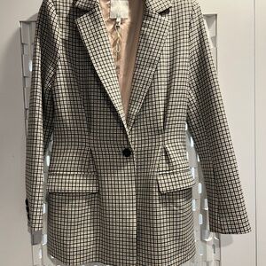 Joie Plaid Blazer Size 2